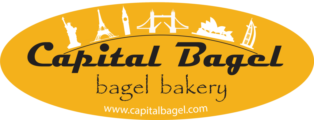 Capital bagel logo with orange colour backing 2023 PNG Good Oct 2023